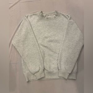Girls grey crew neck sweatshirt